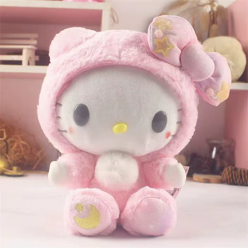 20CM Kuromi Hello Kitty Melody Cinnamorol Pochacco Plush Toys Soft Tuffed Animals Christmas Birthday Christmas Graduation Gifts